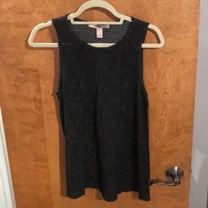 Sparkly black women’s tank top